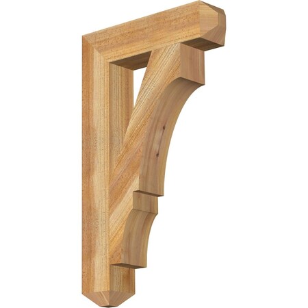 Balboa Craftsman Rough Sawn Bracket, Western Red Cedar, 4W X 18D X 30H